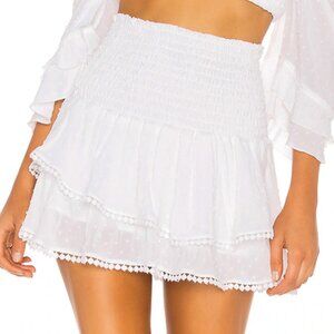 BLUE LIFE WHITE SMOCKED SKORT PREOWNED/USED